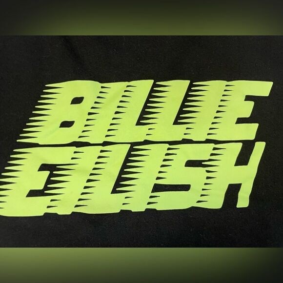 H&M Billie Eilish Graphic Crewneck Sweatshirt Women XS Black Music - Picture 2 of 5